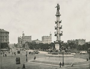 Denkmal für Wilhelm von Tegetthoff auf dem Praterstern, Wien, Österreich, 1895 von Unbekannt