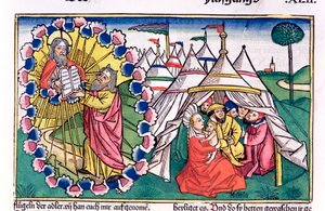Moses empfängt die Zehn Gebote