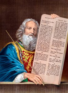 Moses mit den Zehn Geboten, Mitte 19. Jahrhundert