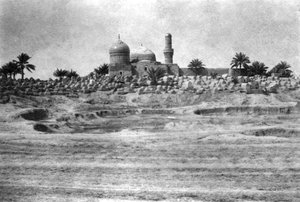 Moschee und Friedhof in der Nähe von Bagdad, 1918
