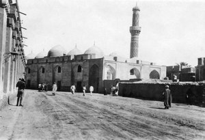 Moschee an der River Street, Bagdad, Mesopotamien, Erster Weltkrieg, 1918 von Unbekannt