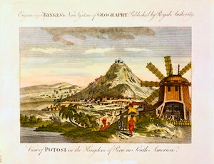 Berg Potosi, Bolivien, um 1788 von Unbekannt