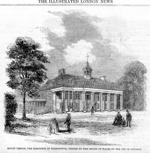 Mount Vernon, die Residenz von Washington, 19. Jahrhundert von Unbekannt