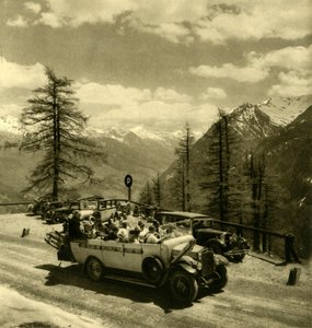 Bergblick bei Schöneck an der Großglockner-Hochalpenstraße, Österreich, um 1935