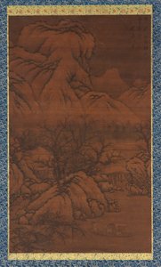 Berge und Ströme nach dem Schneefall, im Stil von Guo Xi, Ming-Dynastie, 15. Jahrhundert von Unbekannt