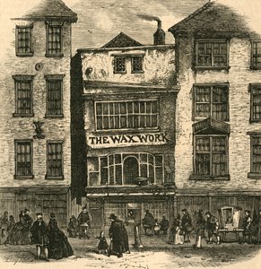 Mrs. Salmons Wachsfigurenkabinett, Fleet Street - Palast von Heinrich VIII. und Kardinal Wolsey, 1897 von Unbekannt