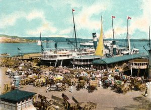 Hafen Muelle de Luz mit Fähren, Havanna, Kuba, 1904 von Unbekannt