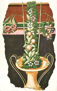 Wandmalerei in einer römischen Villa, Commugny, Schweiz, 1928