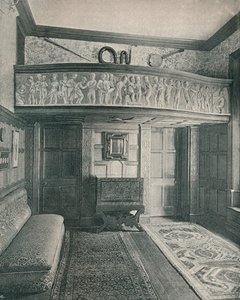 Musikgalerie mit Skulptur, ca. 1893 von Unbekannt