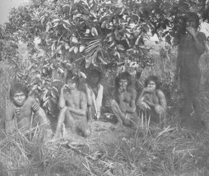 Nambikwara-Indianer des Staates Matto Grosso, befriedet von Oberst Rondon, aber noch nicht vollständig von Unbekannt