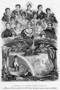 Napoleon Bonaparte und seine Familie, 1840 von Unbekannt