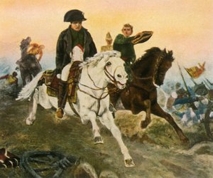 Napoleon auf dem Rückzug von Waterloo, 18. Juni 1815 von Unbekannt