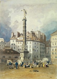 Napoleons Säule, Place du Chatelet, Paris, 19. Jahrhundert