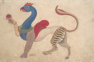 Navagunjara, eine universelle Form von Krishna, ca. 1835 von Unbekannt