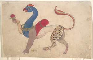 Navagunjara, eine universelle Form von Krishna, ca. 1835 von Unbekannt