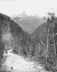 Needle Mountains, Canyon des Rio de las Animas, Colorado, USA, ca. 1900