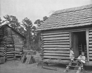 Neger-Blockhütten, Thomasville, Georgia, USA, ca. 1900