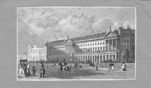 Neoklassizistisches Gebäude, 19. Jahrhundert von Unbekannt