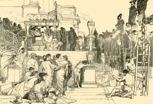 Neros Fackeln - Verbrennung von Christen in Rom, 1890
