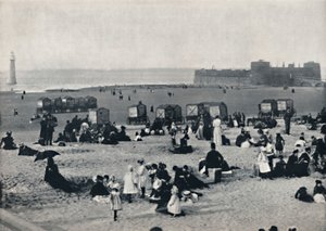 New Brighton - Hafen und Leuchtturm, 1895