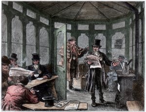 Neu errichteter Unterstand und Erfrischungshaus für Kutscher, ca. 1820-1870 von Unbekannt
