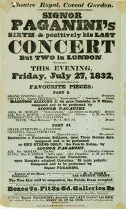 Niccolo Paganini - Plakat