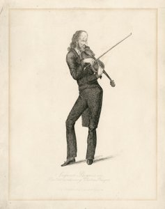 Niccolo Paganini - Porträt von Unbekannt