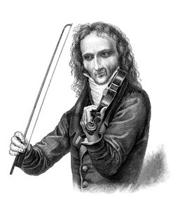 Nicolo Paganini, italienischer Geiger, Bratschist, Gitarrist und Komponist des 19. Jahrhunderts, 1900 von Unbekannt