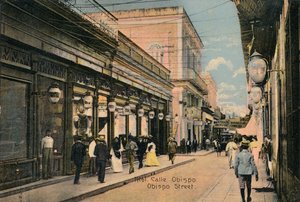 Nr. 61. Calle Obispo. Obispo Straße, Havanna, Kuba, ca. 1910