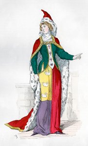 Edelfrau zur Zeit von Karl V. von Frankreich von Unbekannt