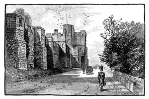 North Terrace und Wykeham Tower, Windsor Castle, 1888