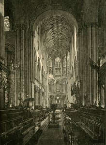 Norwich Cathedral. Der Chor, Blick nach Osten, 1898