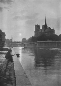 Notre Dame vom Fluss aus, Paris, 1924
