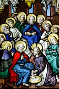 Museum Oeuvre Notre-Dame, Buntglasfenster, Christus wäscht die Füße der Apostel von Unbekannt