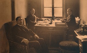 Büro des Konsulats an der kubanischen Botschaft in Brüssel, Belgien, 1927