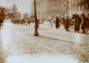 Okhotny Ryad Jagdreihe, Moskau, Russland, 16. März 1911