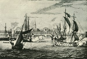 Altes Fort William vom Fluss aus, 1736, 1925