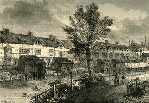 Alte Häuser in der London Street, Dockhead von Unbekannt