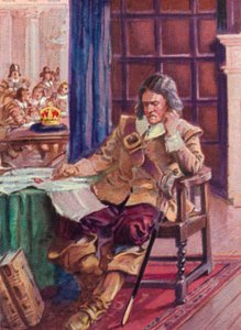 Oliver Cromwell 1599-1658 lehnt die Krone ab, 1937
