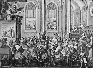 Oliver Cromwell predigt, um 1650, 1903