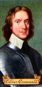 Oliver Cromwell, aus einer Serie von Zigarettenkarten, 1935 von Unbekannt