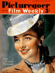 Olivia de Havilland geb. 1916, amerikanische Schauspielerin, 1940 von Unbekannt