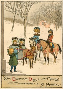 Am Weihnachtstag am Morgen, mit den Komplimenten des Heiligen Nikolaus, 1883