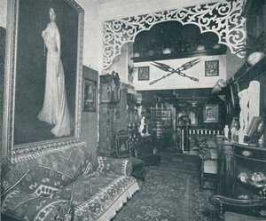 Einer der Empfangsräume im Sandow-Institut, um 1898 von Unbekannt
