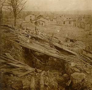 Freiluftschlafsaal im Fort Tavannes, Verdun, Nordfrankreich, ca. 1914-1918