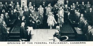 Eröffnung des Bundesparlaments, Canberra von Unbekannt