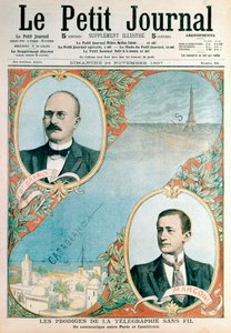 Eröffnung der drahtlosen Telegrafieverbindung zwischen Paris und Casablanca, 1907 von Unbekannt