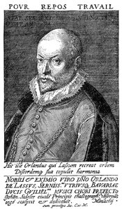 Orlandus Lassus, flämischer Renaissance-Komponist und Musiker, 16. Jahrhundert von Unbekannt