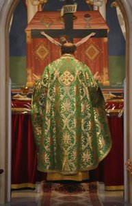 Orthodoxe Messe, Lyon, Frankreich von Unbekannt