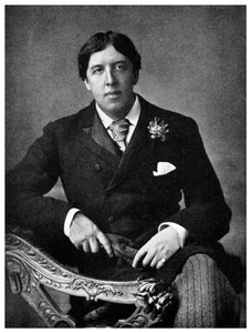 Oscar Wilde, irischer Dramatiker und Witzbold, ca. 1891 von Unbekannt
